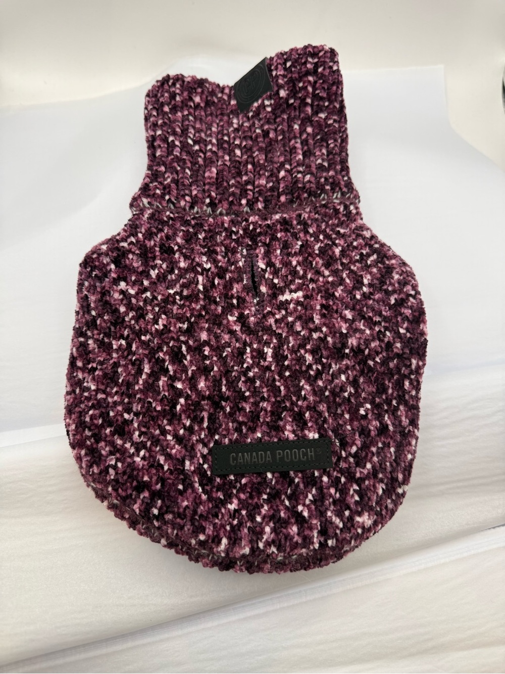 Canada Pooch Purple Bouclé Dog Sweater - Size 8 - Picture 2 of 5